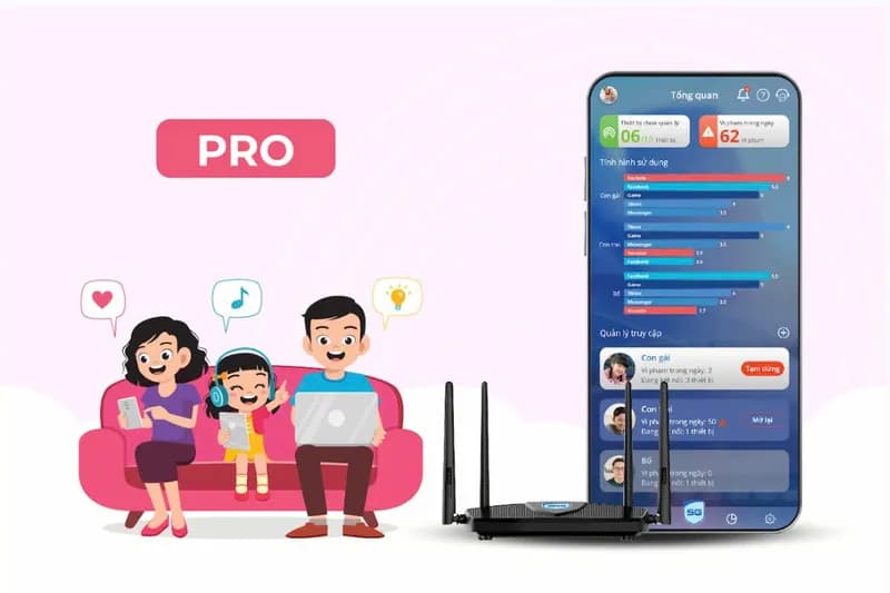 SafeGate Family: Giải pháp quản lý, an toàn Internet toàn diện cho gia đình